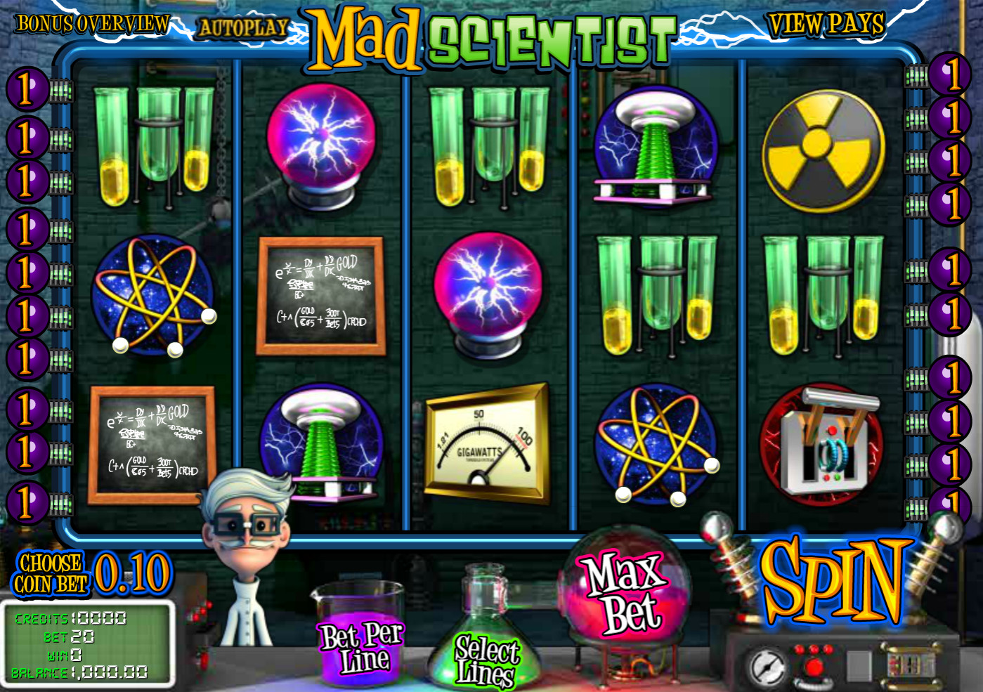 mad scientist betsoft